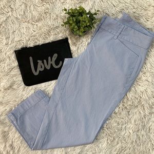 Loft Outlet Original Crop Pinstripe Pants 💗 Blue & White